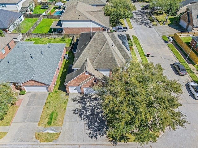 drone / aerial view featuring a residential view