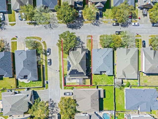 aerial view featuring a residential view