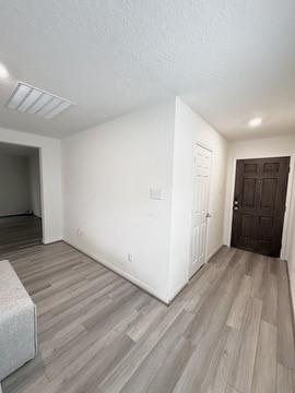 interior space featuring light wood finished floors