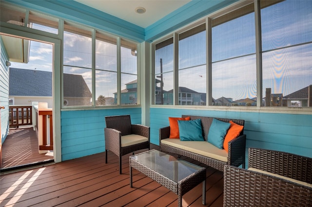 view of sunroom / solarium