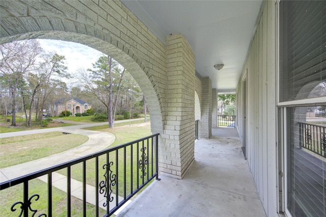 view of balcony