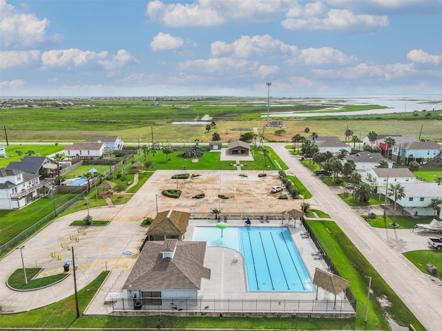 16710 Kingston Way, Jamaica Beach, TX 77554 - drone / aerial view of a pool area