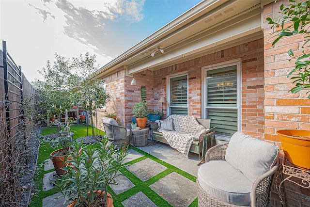 view of patio / terrace with covered porch