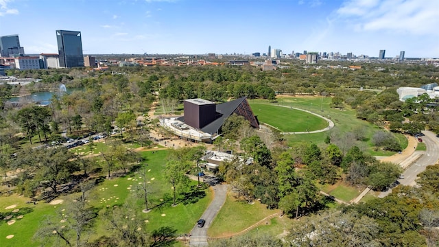 aerial view with a view of city