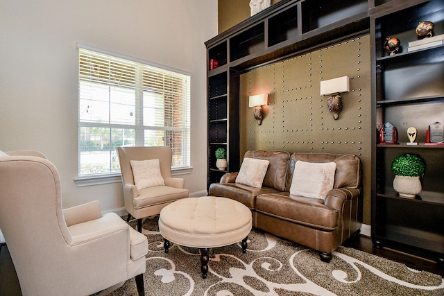 living room with baseboards