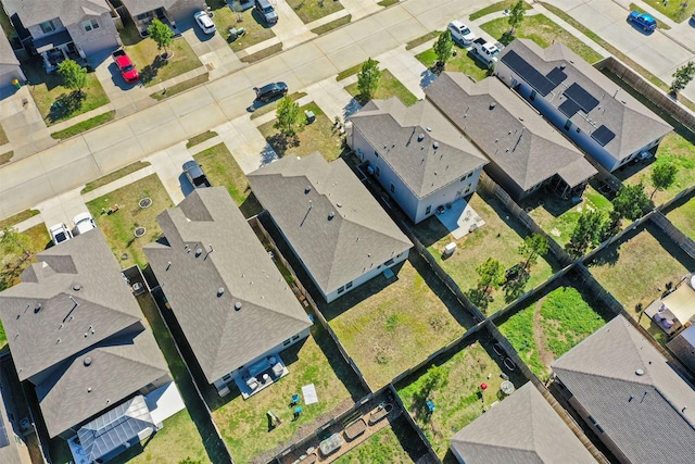 bird's eye view featuring a residential view