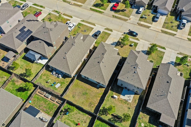 bird's eye view featuring a residential view