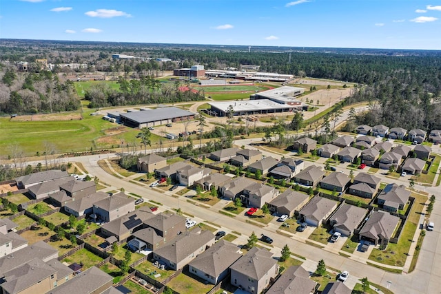 aerial view featuring a residential view