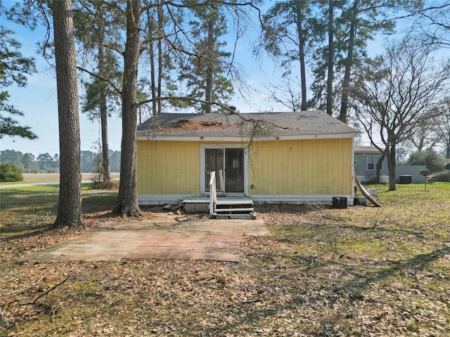 rear view of house with a patio area