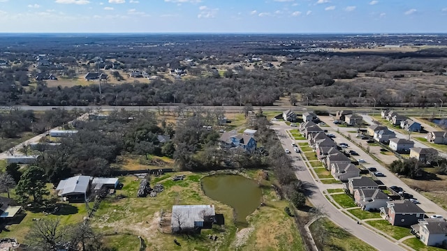 aerial view with a residential view