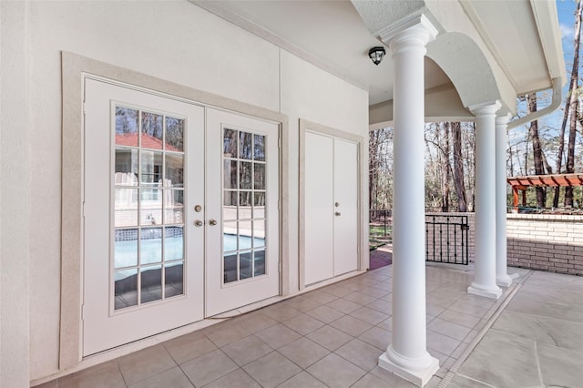 view of patio / terrace with french doors