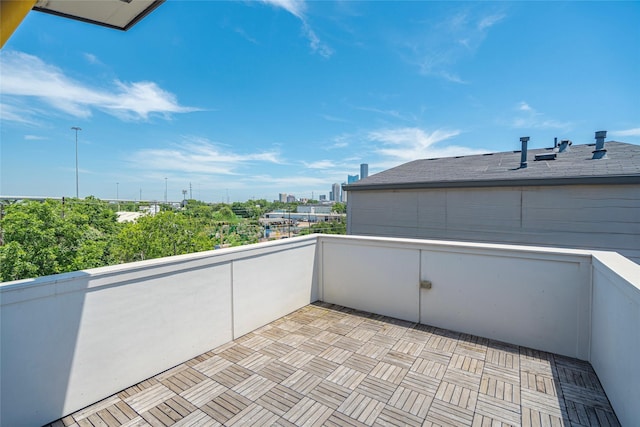 view of balcony