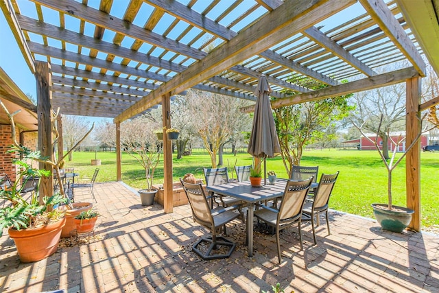 view of patio / terrace with outdoor dining space