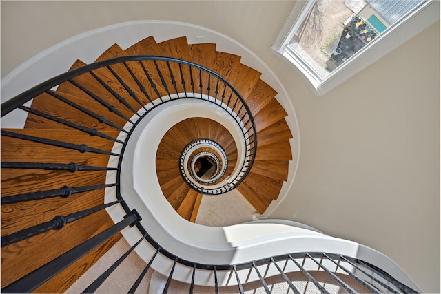 view of staircase