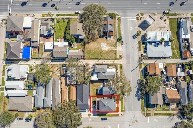 aerial view featuring a residential view