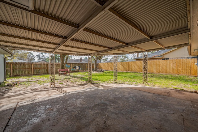 view of patio / terrace with a fenced backyard