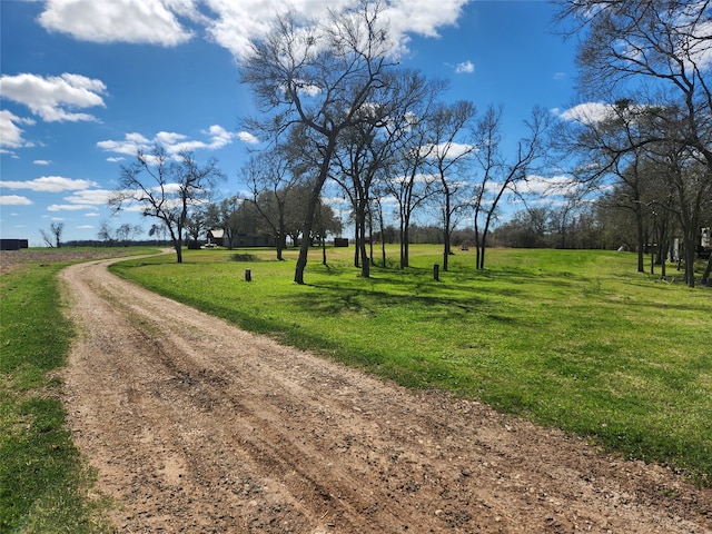 view of street featuring a rural view