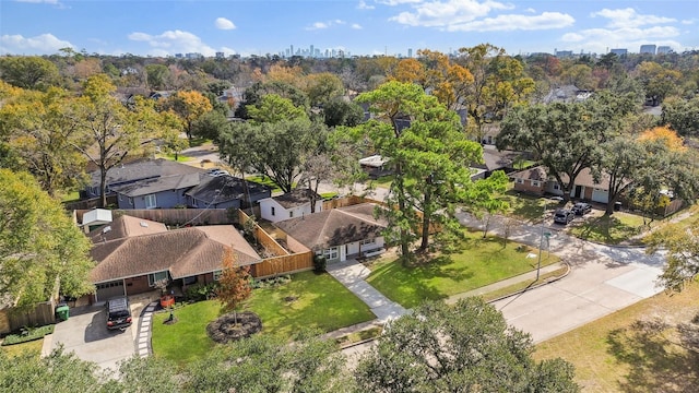 birds eye view of property featuring a residential view