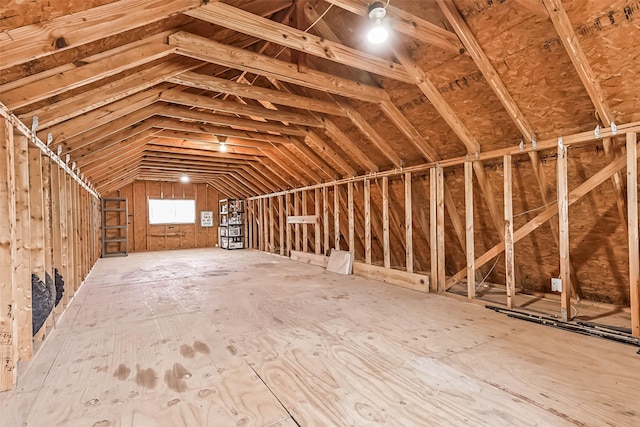 view of attic