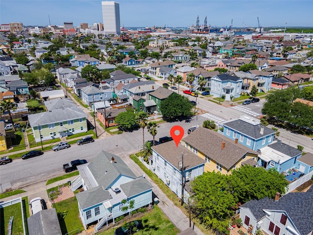 aerial view featuring a residential view