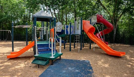 view of community jungle gym