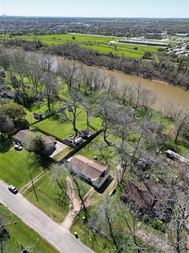 602 Riveredge Dr, Richmond, TX 77406 - bird's eye view with a rural view and a water view