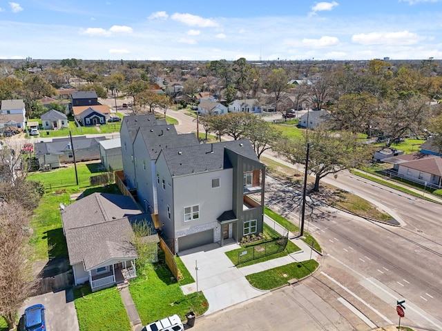 bird's eye view featuring a residential view