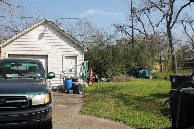 exterior space with fence