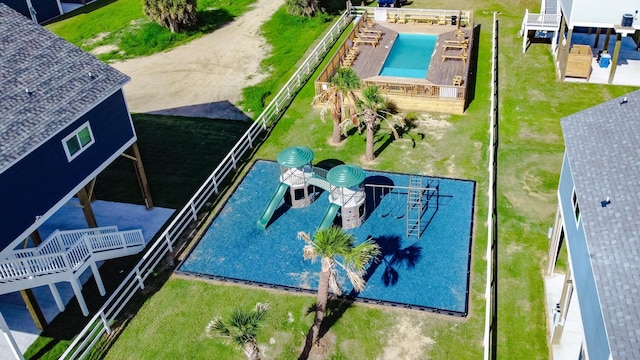 1040 Johnson Rd, Gilchrist, TX 77617 - drone / aerial view