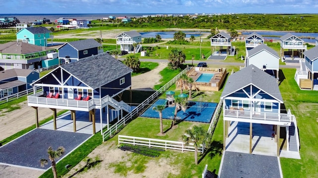 1040 Johnson Rd, Gilchrist, TX 77617 - bird's eye view featuring a residential view
