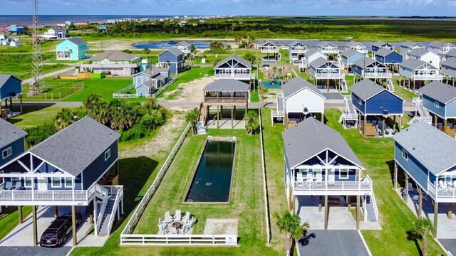 1040 Johnson Rd, Gilchrist, TX 77617 - aerial view with a residential view and a water view