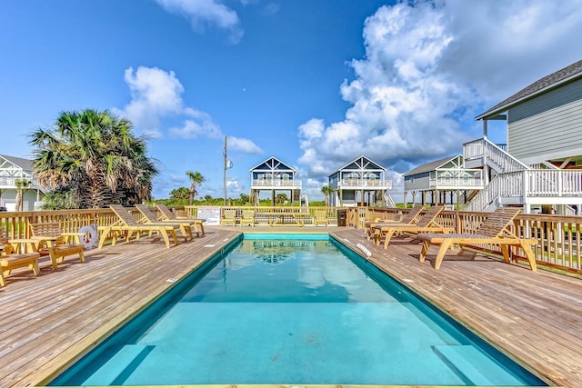 1040 Johnson Rd, Gilchrist, TX 77617 - pool featuring a deck