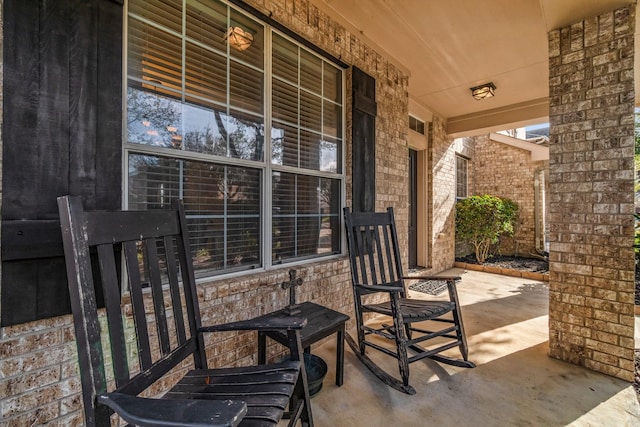 view of patio / terrace featuring covered porch