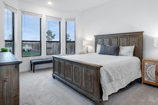 9647 Wright Dr, Manvel, TX 77578 - bedroom with light carpet and recessed lighting