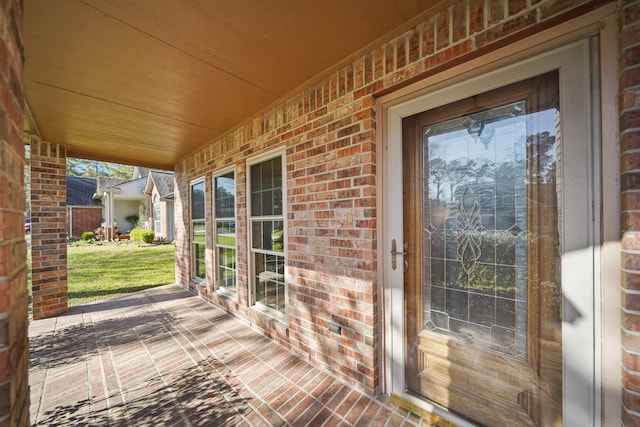 exterior space featuring a porch