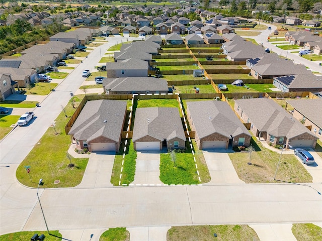 bird's eye view featuring a residential view