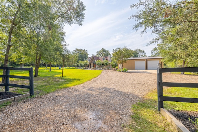 exterior space featuring driveway