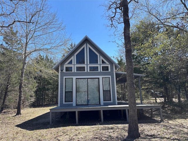 view of rear view of property