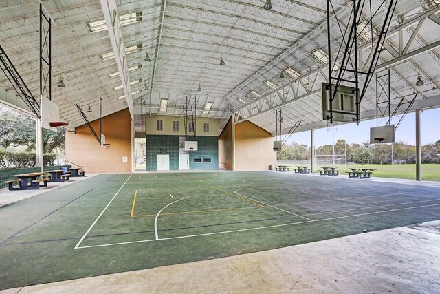 view of basketball court with community basketball court