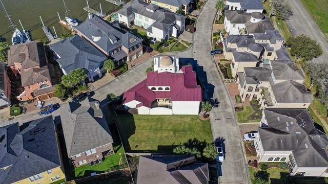 drone / aerial view featuring a residential view