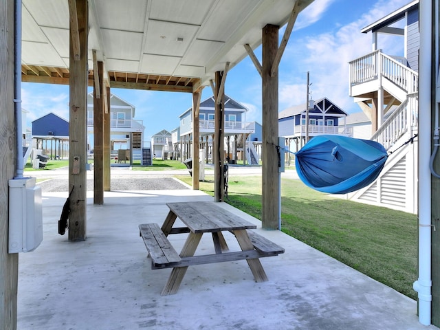 view of patio / terrace with a residential view