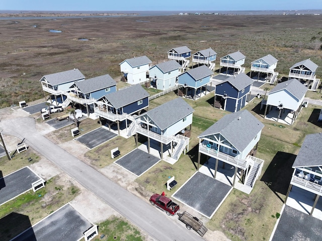 drone / aerial view featuring a residential view