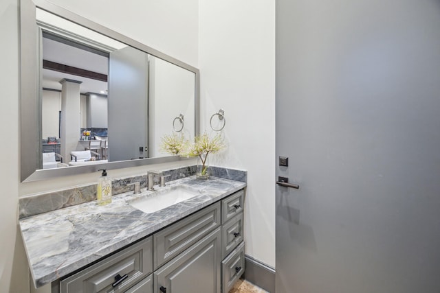 bathroom with vanity