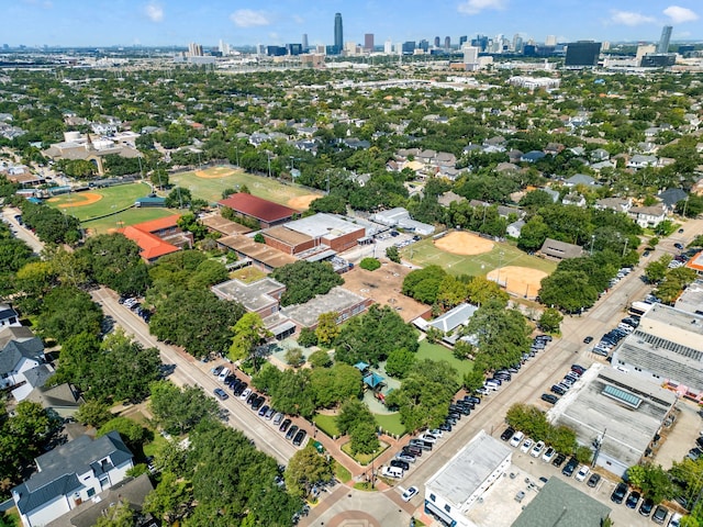 aerial view with a view of city