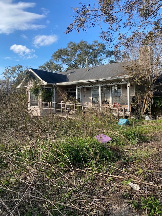 view of back of property