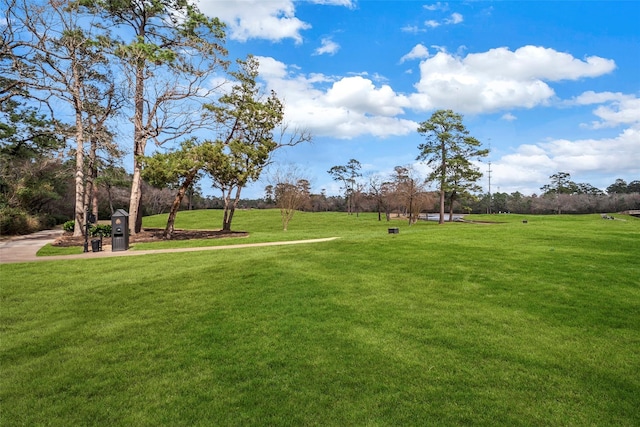 view of home's community featuring a lawn