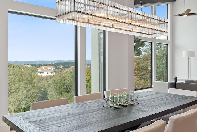 view of dining area