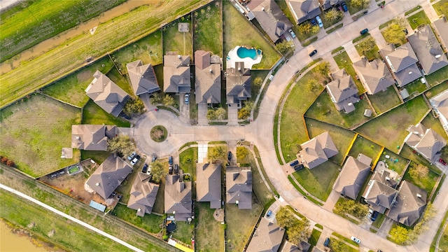 bird's eye view featuring a residential view