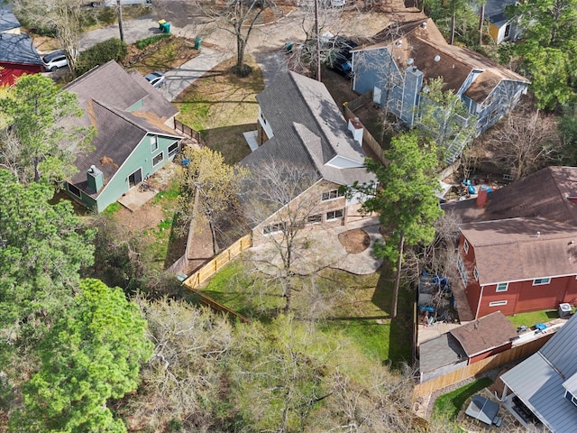 bird's eye view featuring a residential view