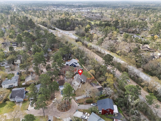 aerial view featuring a residential view